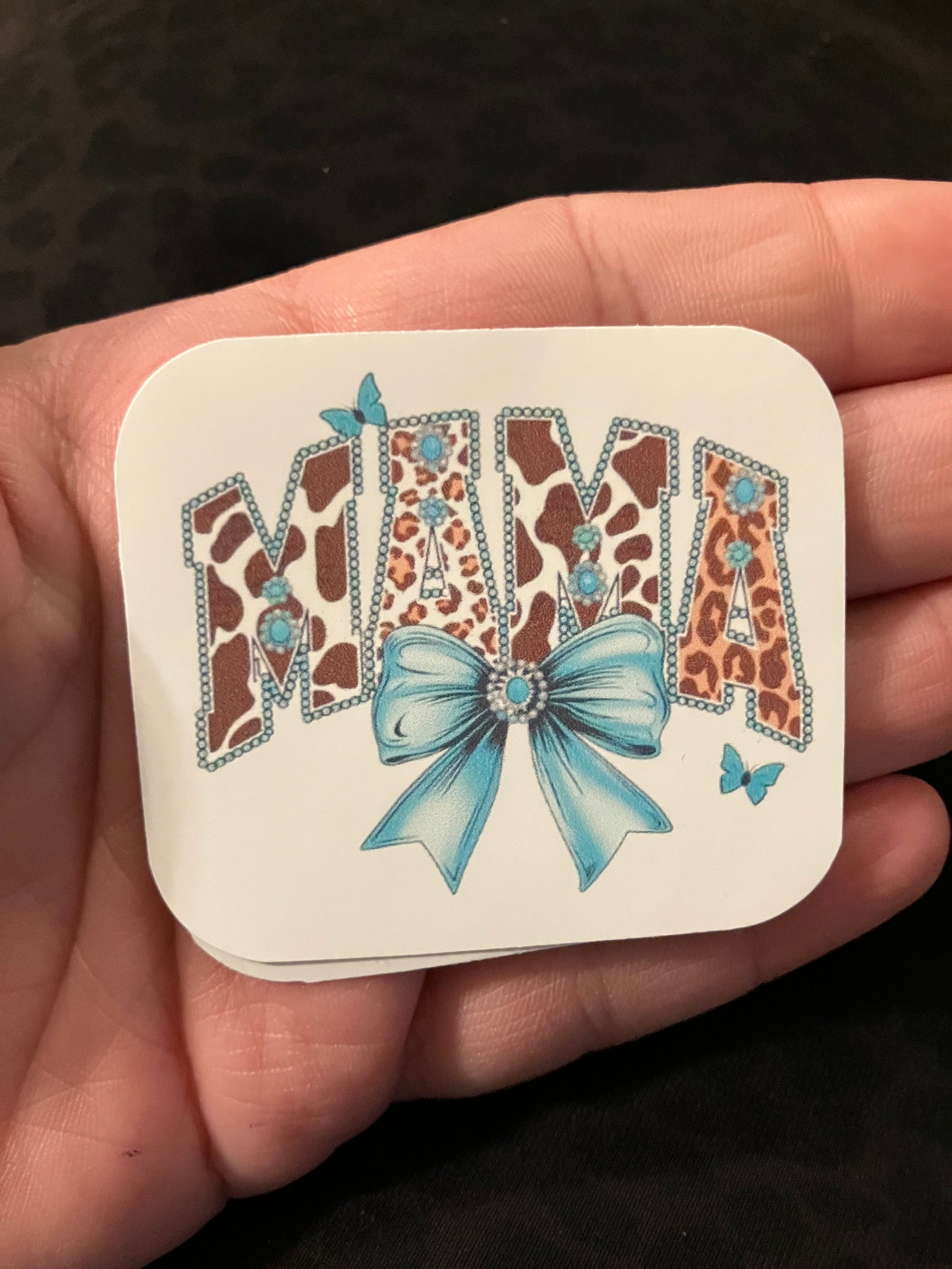 Mama real giraffe stickers