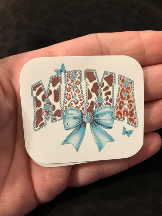 Mama real giraffe stickers