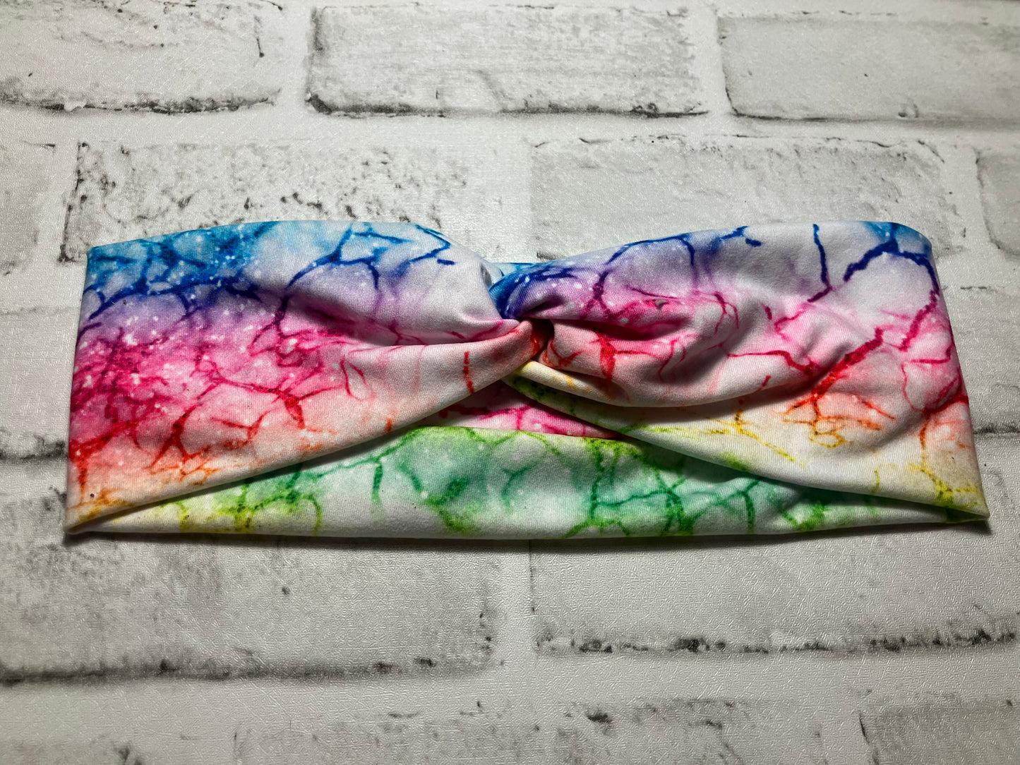 Colorful marble child headband