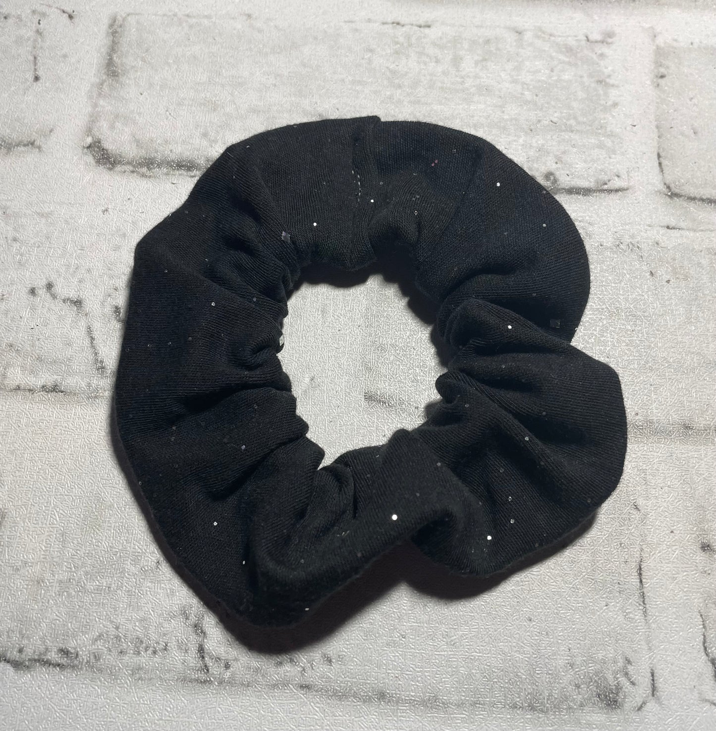 Black sparkle scrunchie