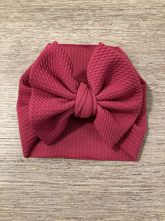 Dusty pink newborn bow wrap
