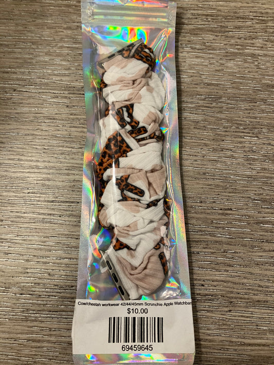 Cow leopard workwear 42/44/45mm apple watch bands