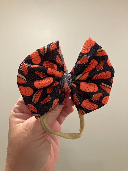 Pumpkin apple pie nylon bows