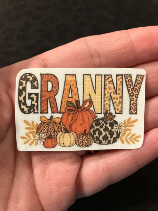 Granny fall stickers