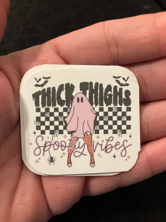 Thick thighs ghost stickers