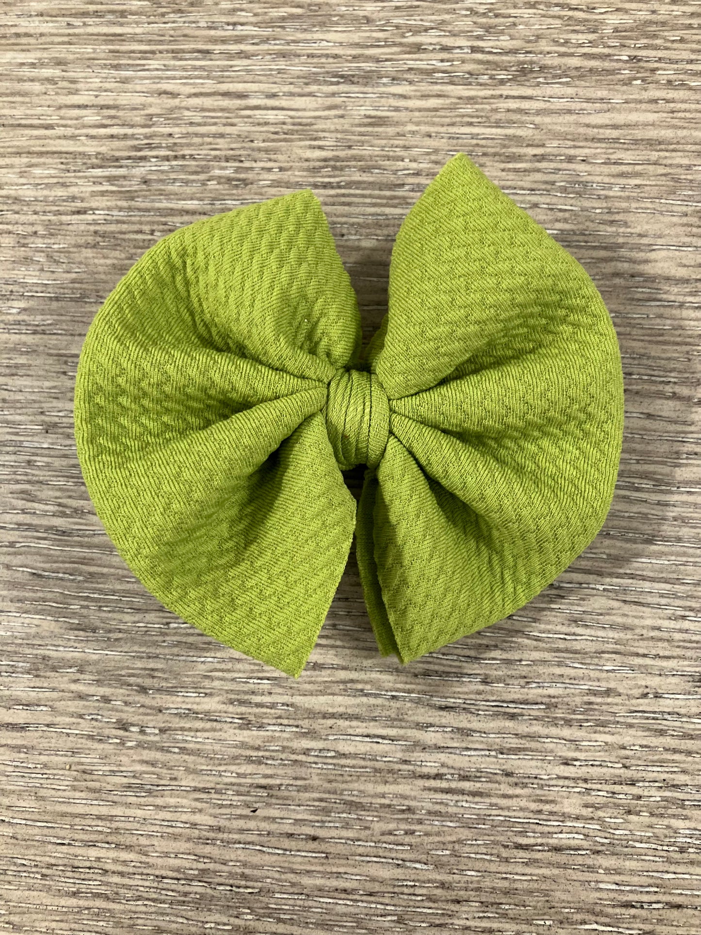 Olive green clip bows
