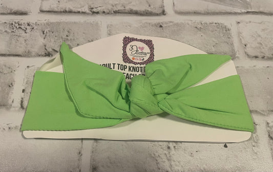 Lime green adult tie headband