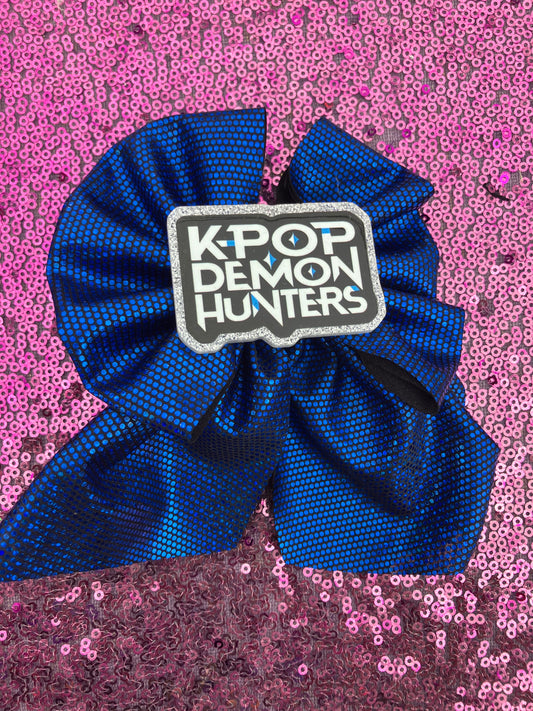 Blue k pop sailor bows