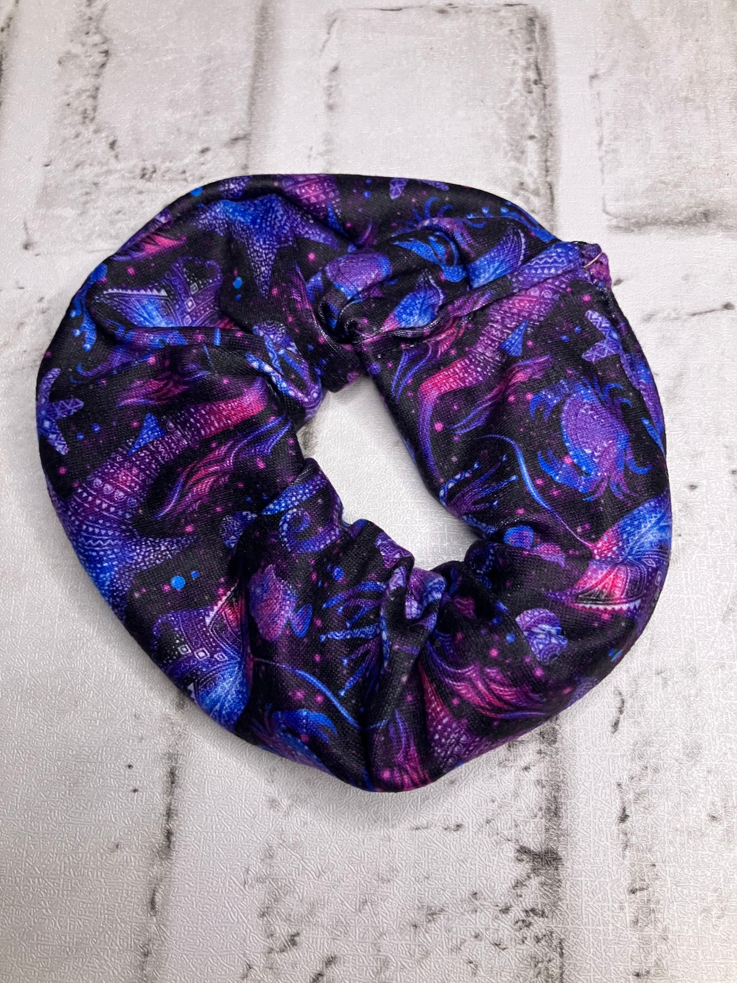 Purple oceans scrunchies