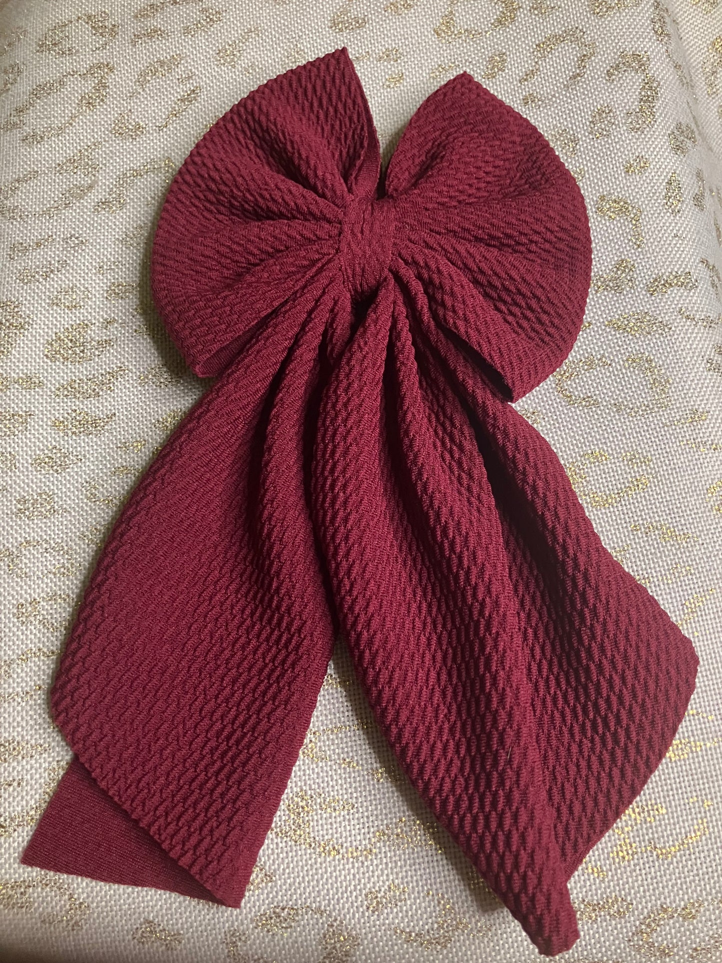 Burgundy sailor bows