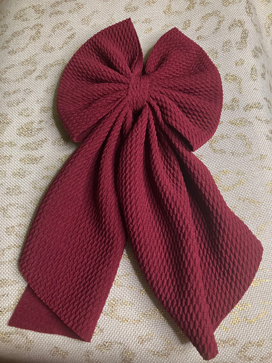 Burgundy sailor bows