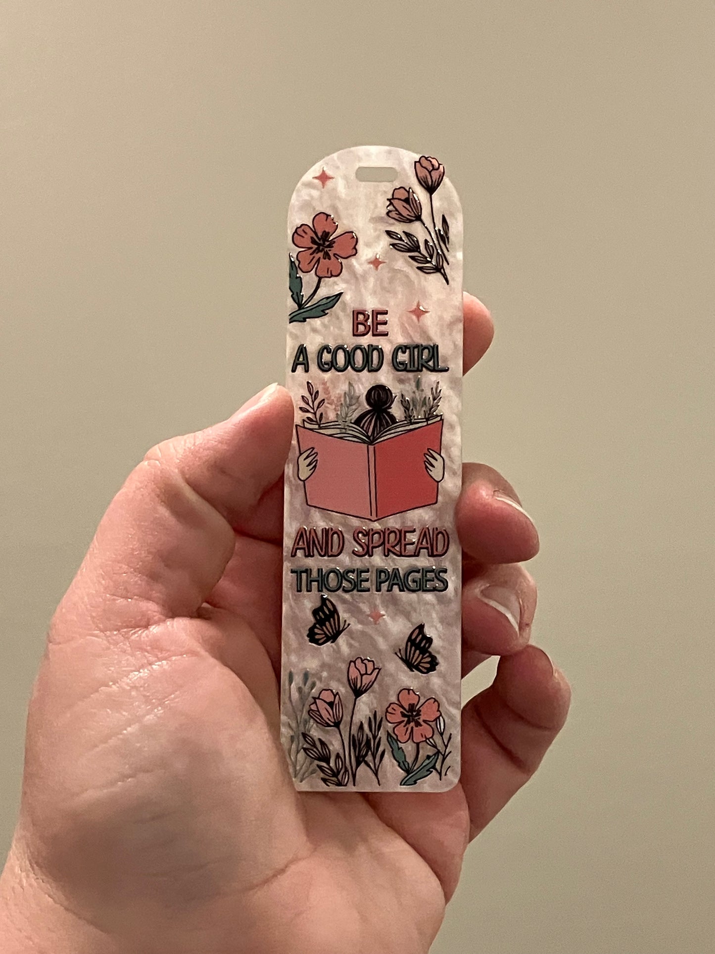 Be a good girl and spread those pages bookmarks