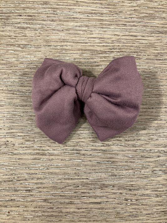 Dusty lavender clip bow