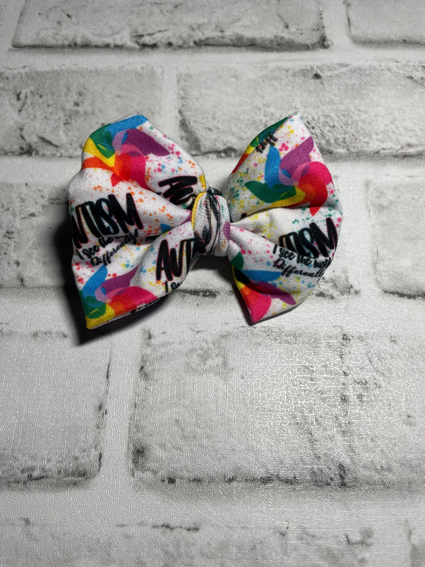 Autism clip bows