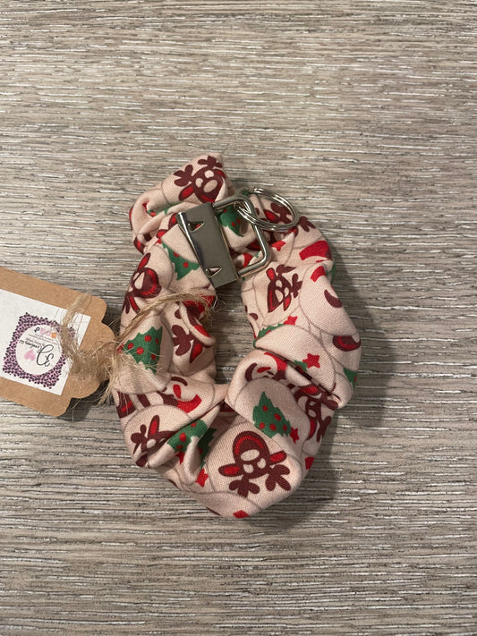 Sugar cookies Christmas Scrunchie keychain
