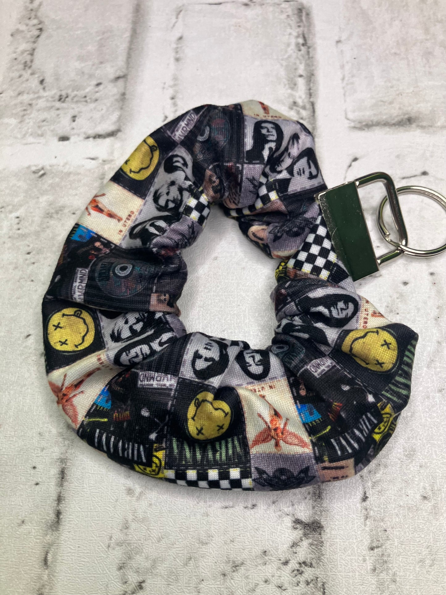Nirvana scrunchie keychain