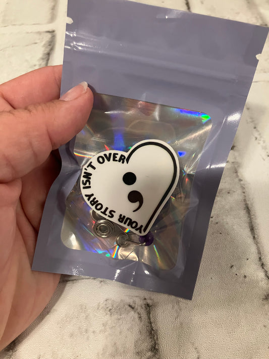 Your story isn’t over badge reel