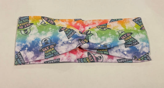 Get in losers we are going to therapy child headbands💚