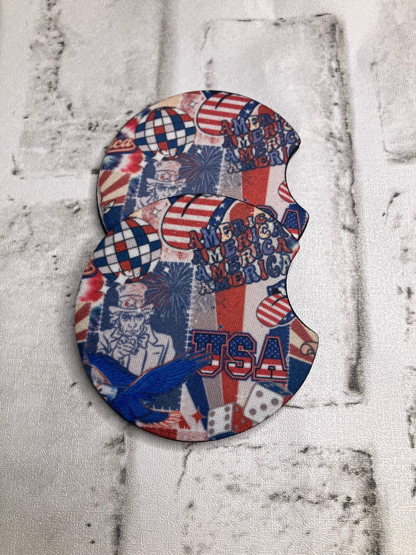America car coasters