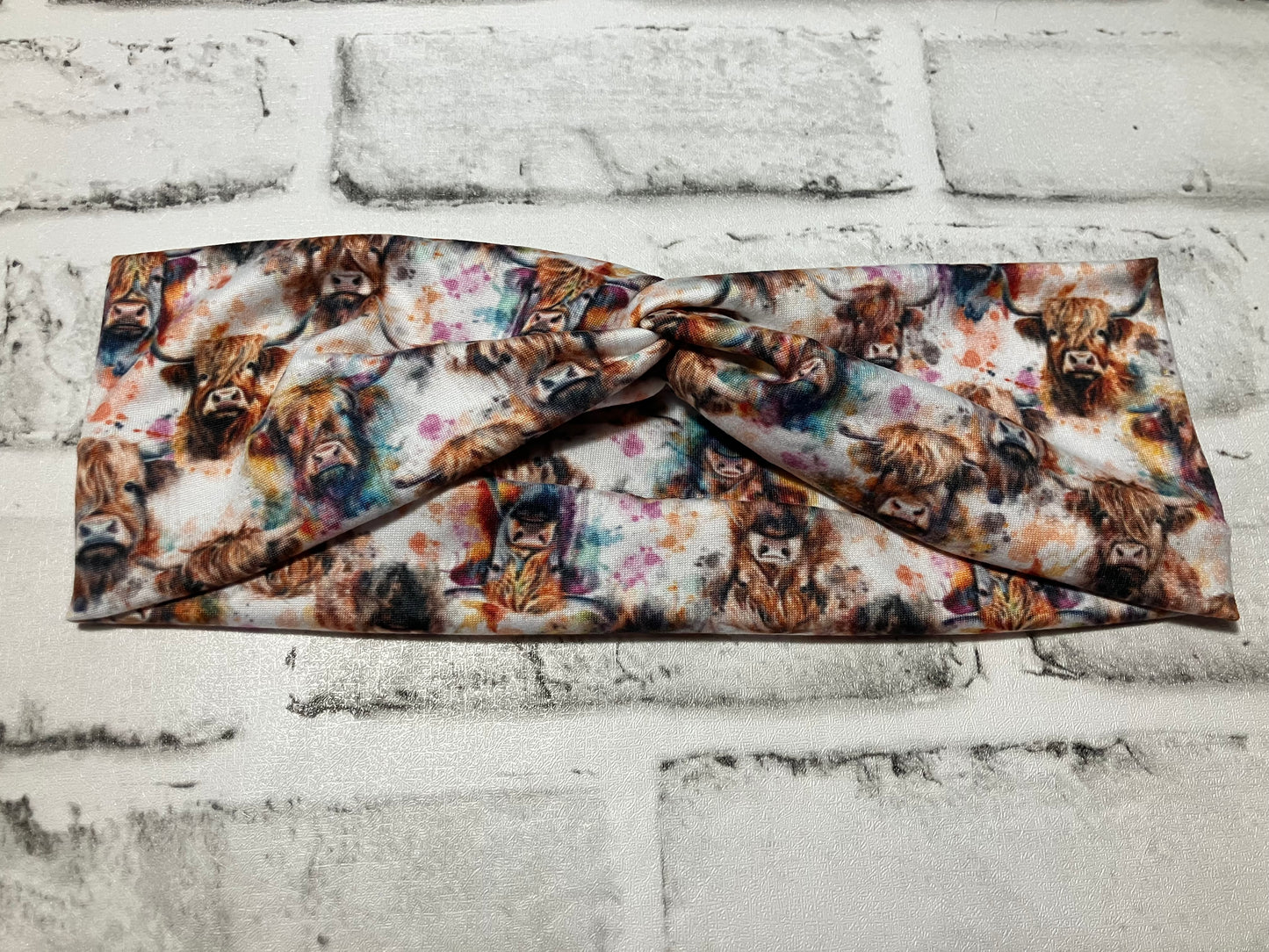 Highland cow child headbands