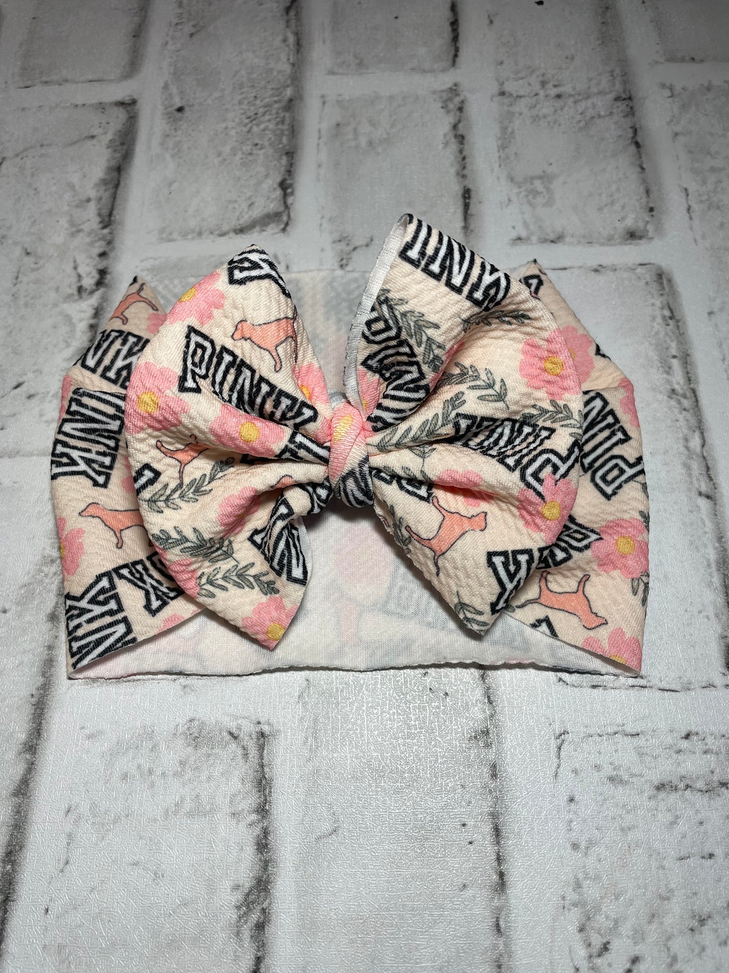 PINK toddler bow wrap