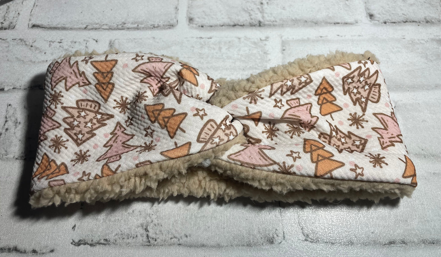 Boho trees adult ear warmer