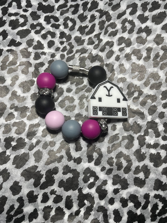 Dutton farm barn tumbler charm