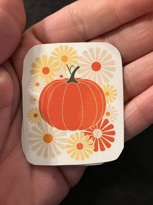 Pumpkin flowers stickers