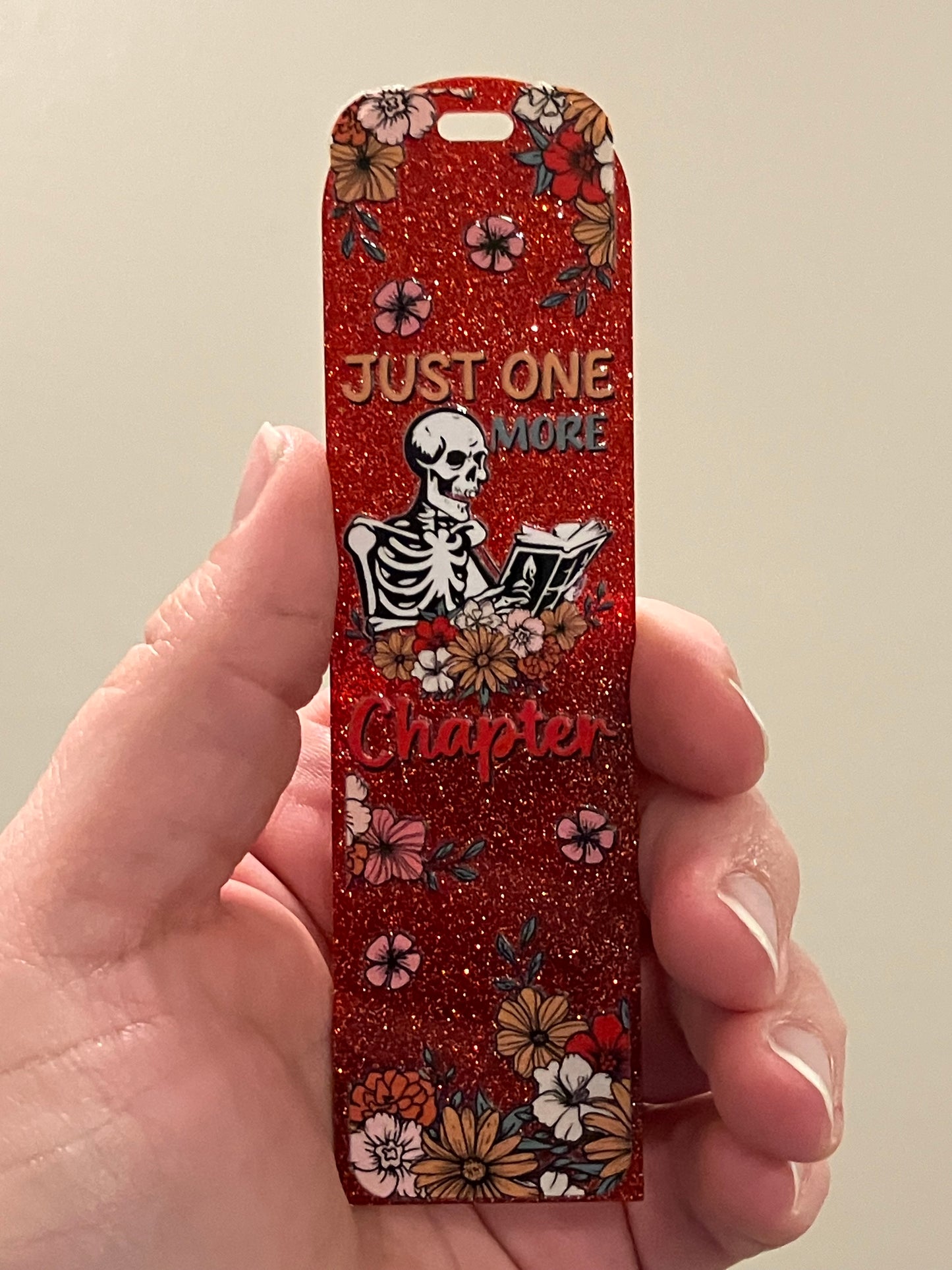 Just one more chapter red bookmark