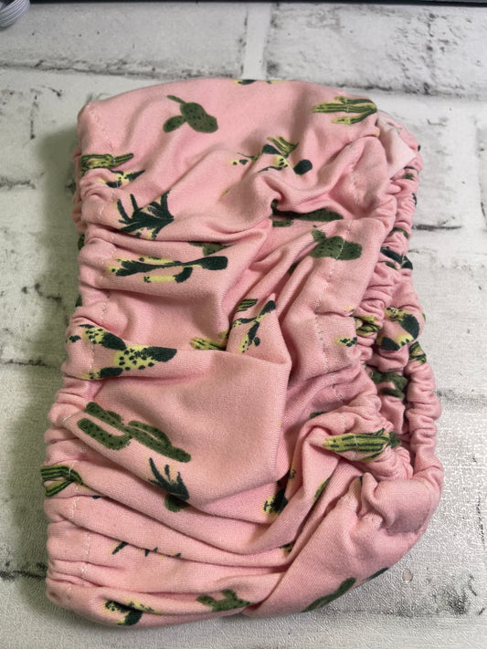 Pink cactus steering wheel cover