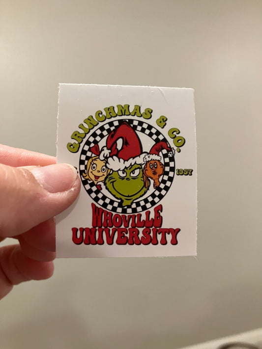 Grinchmas and co stickers