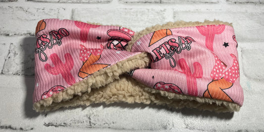 Let’s go girls child ear warmer 💜!