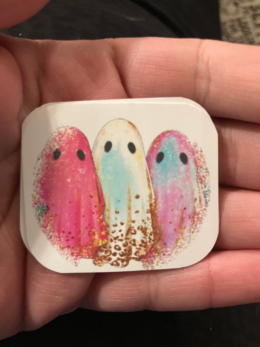 Glitter ghosts stickers