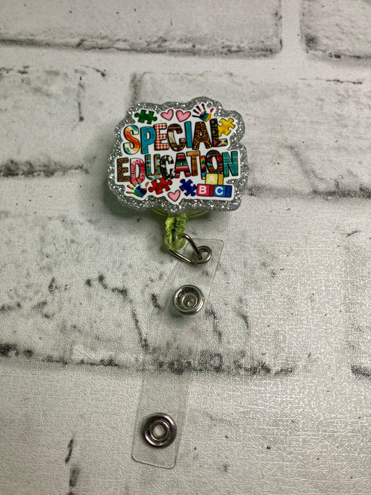 Special education badge reel
