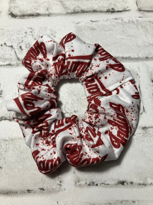 Indiana paint splatter scrunchies