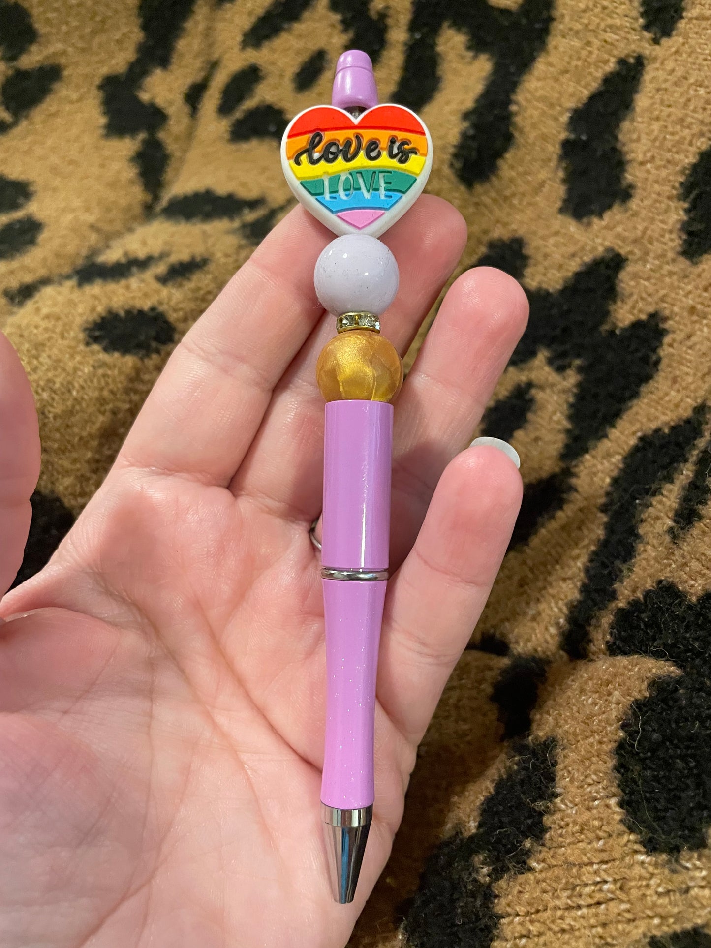 Love is love purple pen