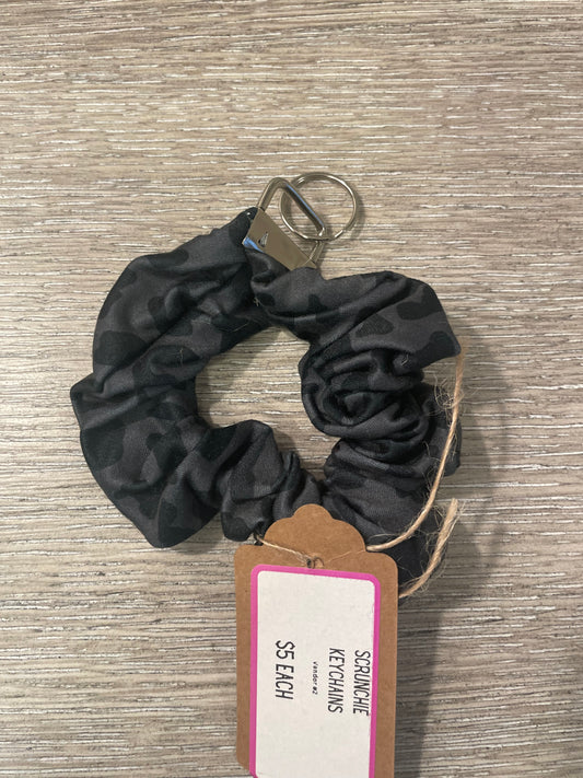 Black leopard Scrunchie keychains