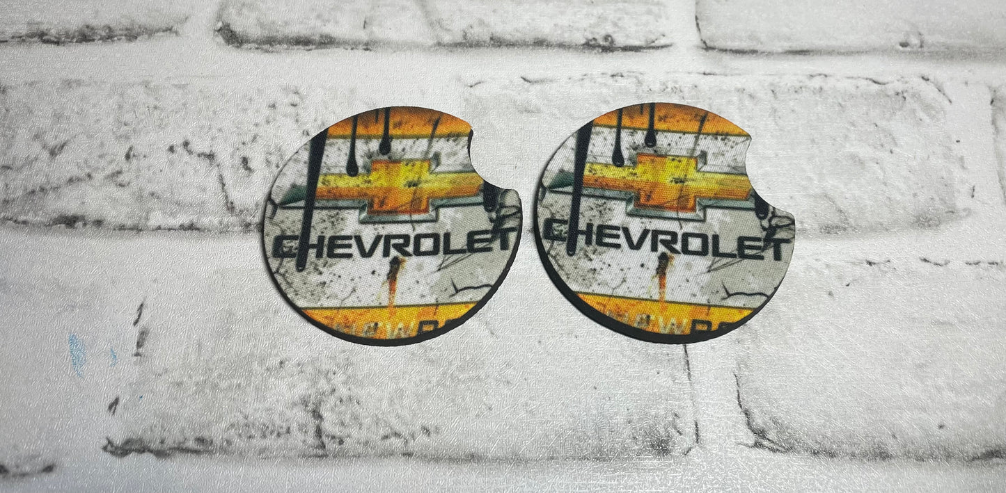 Truck bow tie car coasters