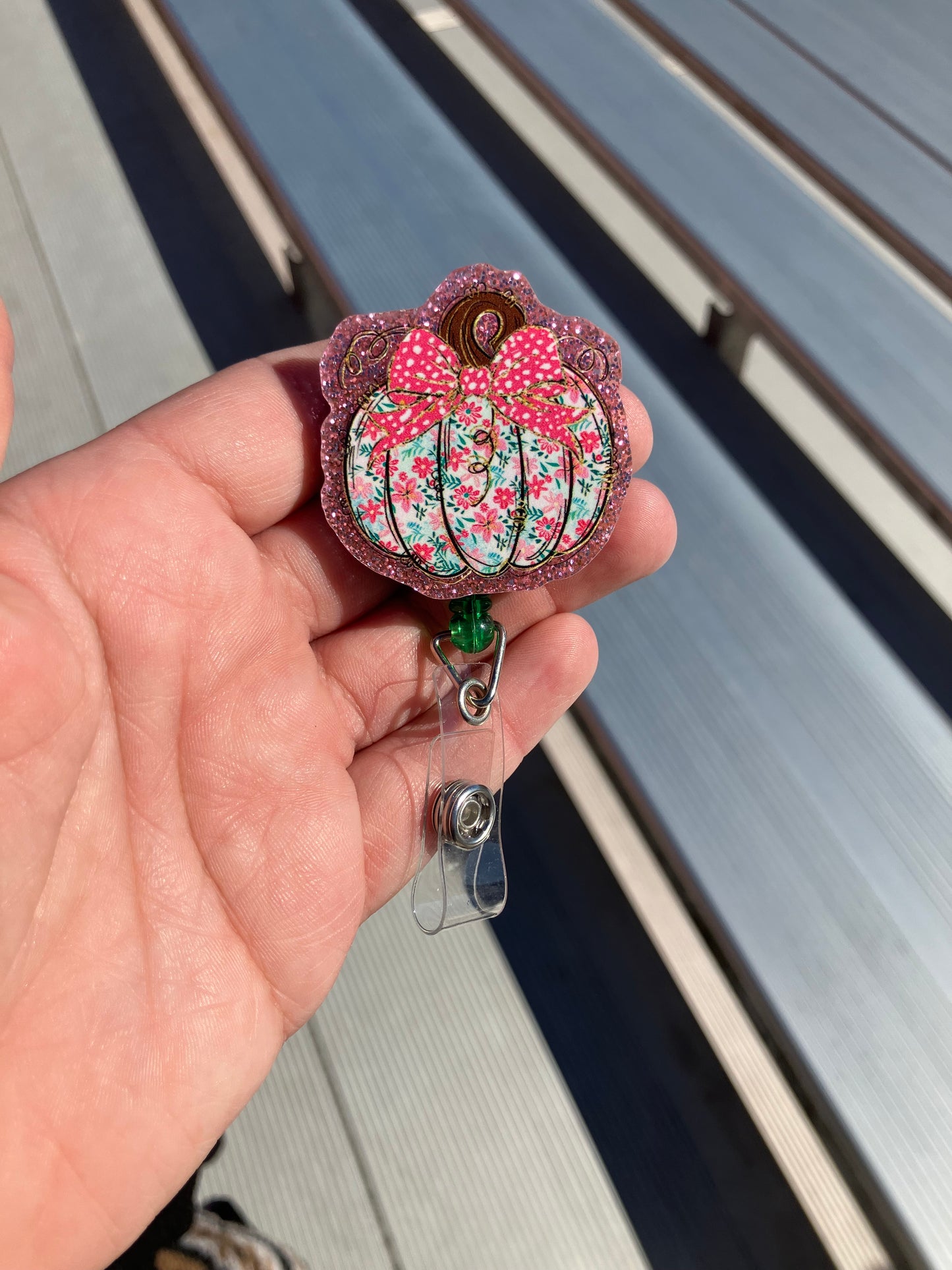 Pumpkin badge reels