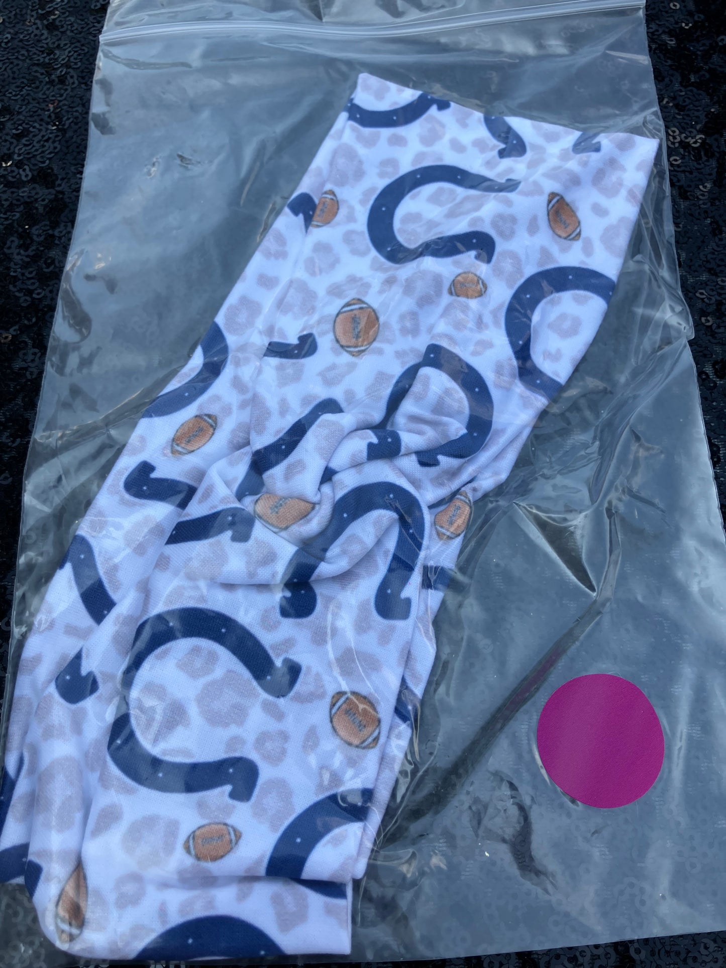 Leopard horseshoe child headbands