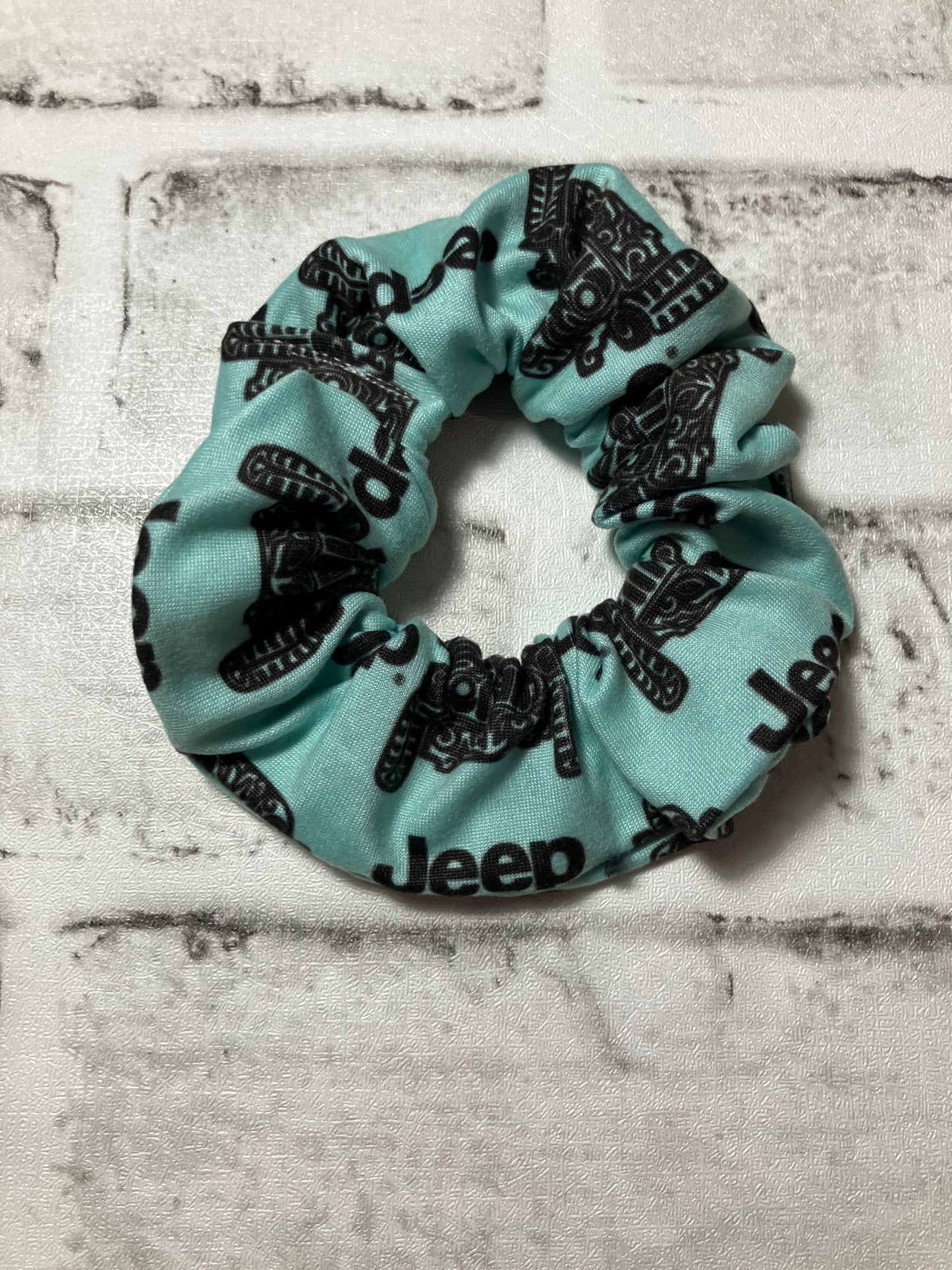 Teal off-road scrunchies