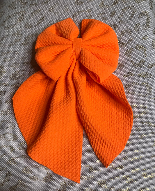Orange sailor bows
