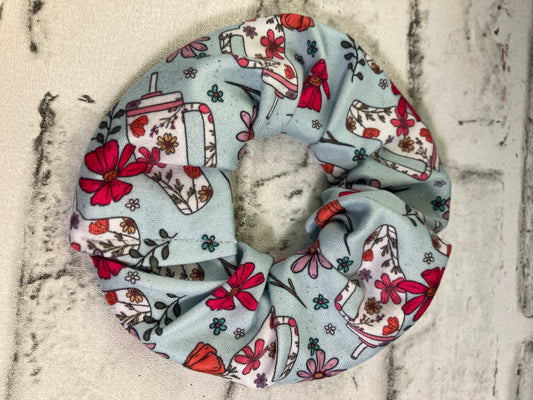 Tumbler floral scrunchies