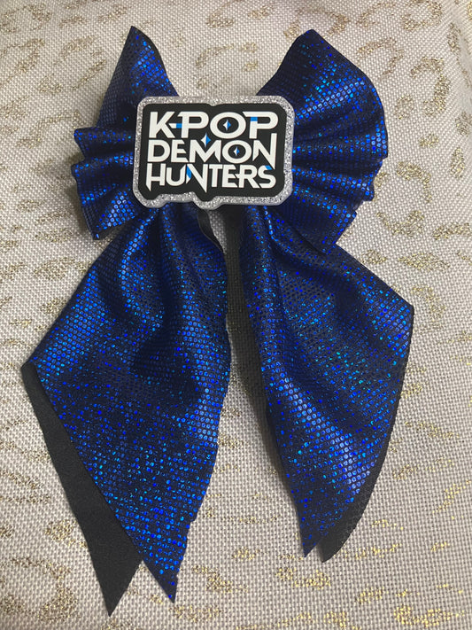 K-pop blue sailor bow