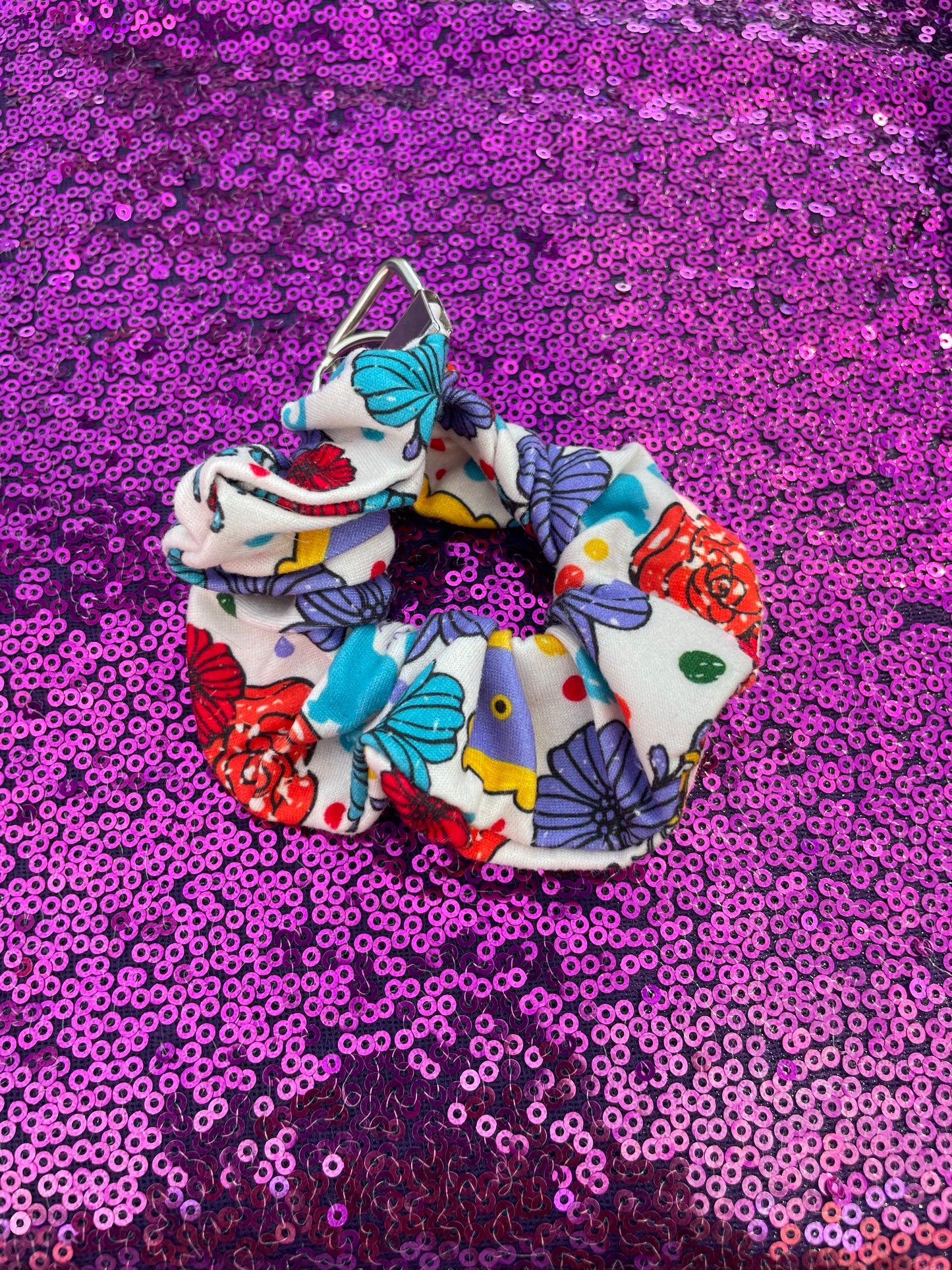 Friends scrunchie keychain