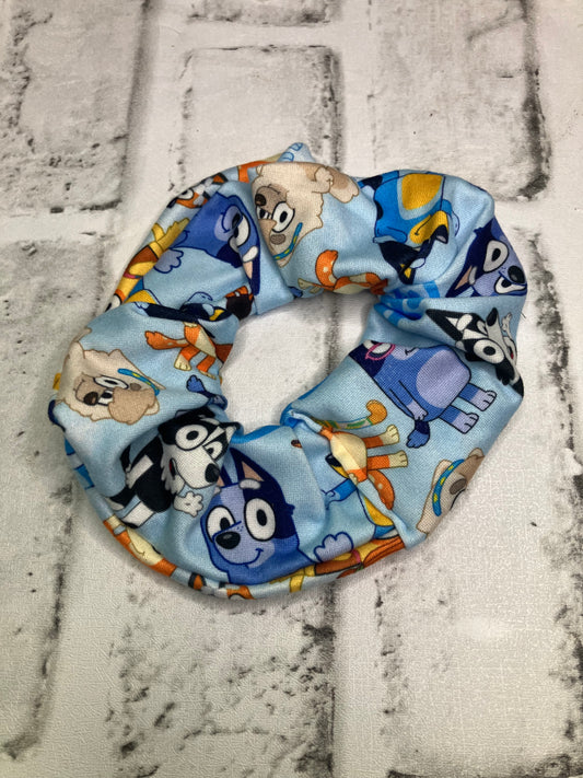Blue dogg scrunchies