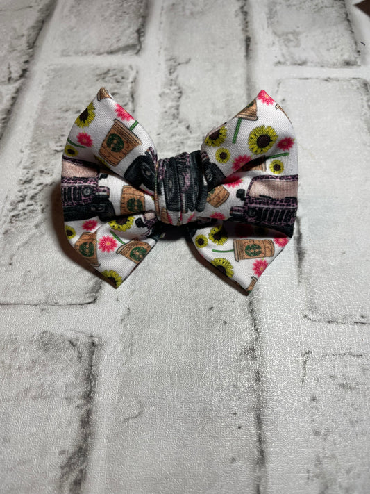 Offroad and coffee clip bows