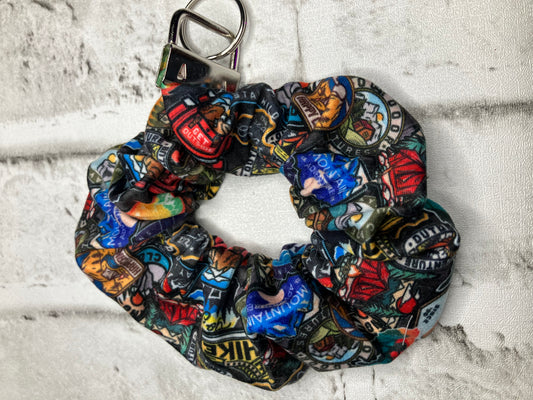 Adventure scrunchie keychains