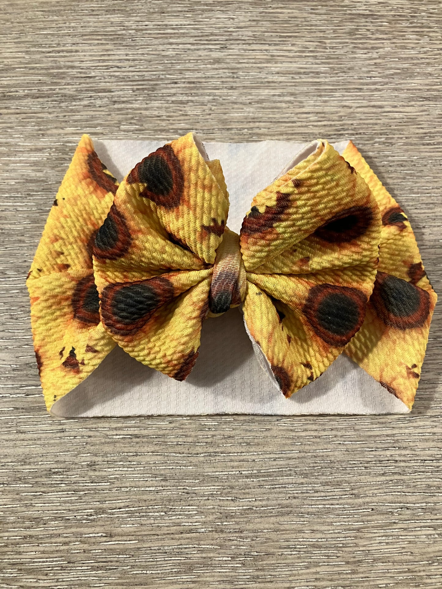 Sunflower bow wrap toddler