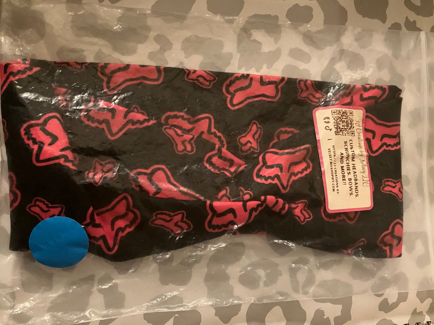 Pink racing adult headbands